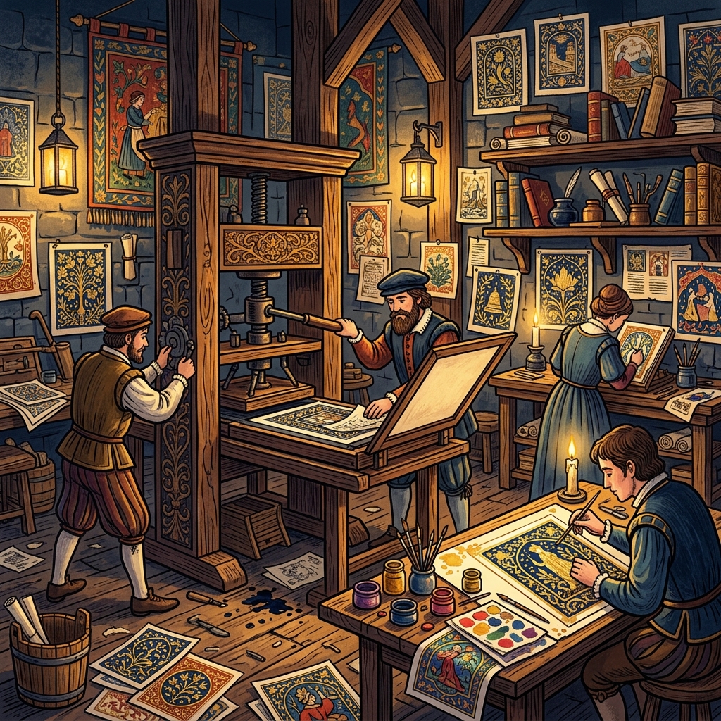 Renaissance printing press marketing